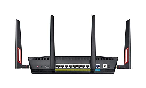 ASUS RT-AC88U - Router Gaming AC3100 Doble Banda Gigabit (triple VLAN, Ai-Mesh soportado, WTFast acelerador de juegos, compatible con DD-WRT, Adaptive QoS y con AiMesh wifi)