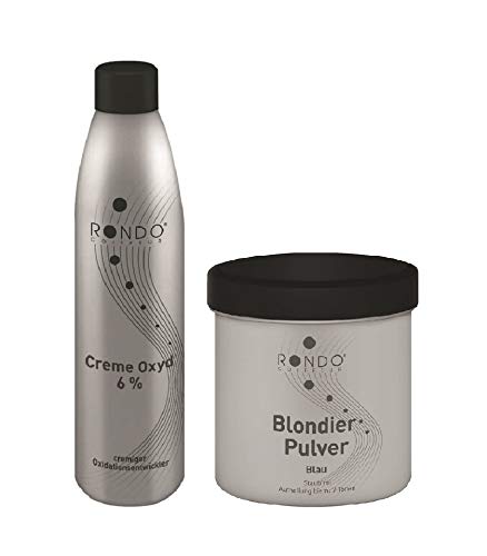 Rondo Crema oxidada 250 ml 6% + polvo decolorante Rondo azul 100 g