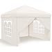 Produktbild Ej.Victor Pavillon 3 x 3m Faltpavillon Gartenpavillon Partyzelt mit 4 Seitenteilen, Gartenzelt Pavillon wasserdicht stabil mit UV Schutz 50+ für Freien Garten Party Marktstand, Khaki