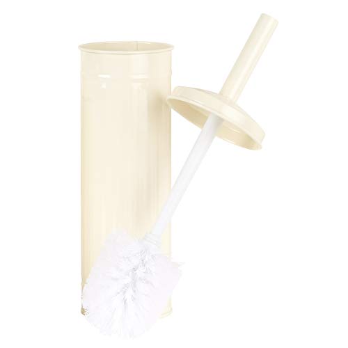 Hartleys Retro Metal Pedal Bin and Toilet Brush Set - Cream - Image 5