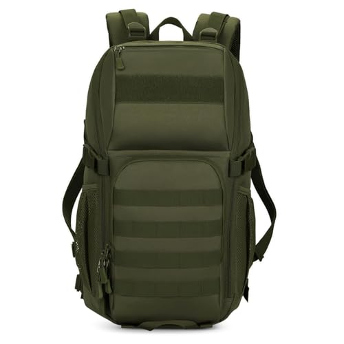 Image of HUNTVP Tactical Backpack Military MOLLE Backpack Hunting Rucksack Gear Assault Pack 25L WR (Army Green)