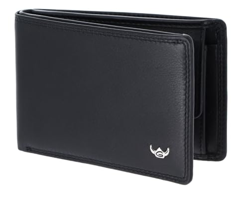 Porte-monnaie cuir noir Golden Head Polo : idéal pour vos sorties et voyages légers