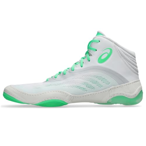 ASICS Men's Split Elite Wrestling Shoes, 13, White/New Leaf