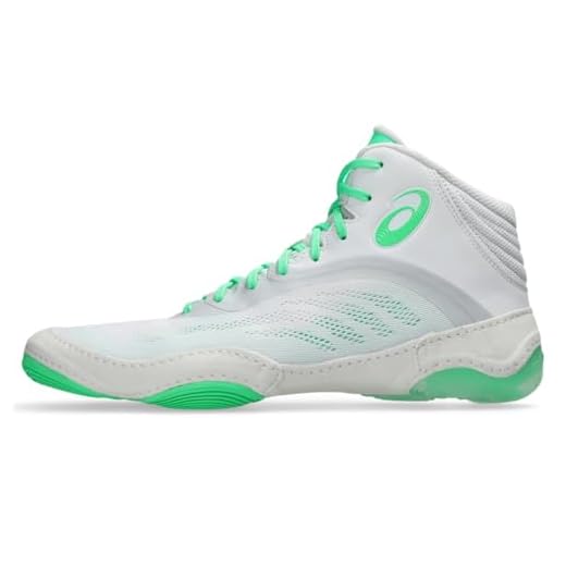 ASICS Men's Split Elite Wrestling Shoes, 12, White/NEW Leaf
