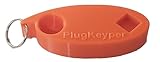 PlugKeyper Multi-purpost Boat Drain Plug Keychain, Plug Wrench and Key Float for a 1/2 inch Garboard Plug (Orange)
