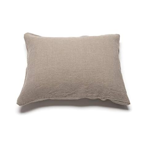 LinenMe Natural Washed Bed Linen Pillow Case, KING (50 x 90 cm) Cover
