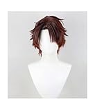 KAPVXRKI Limbus Company Heathcliff Cosplay Wig Heat Resistant Synthetic Wigs for Halloween Costume Party Role Play+Wig Cap