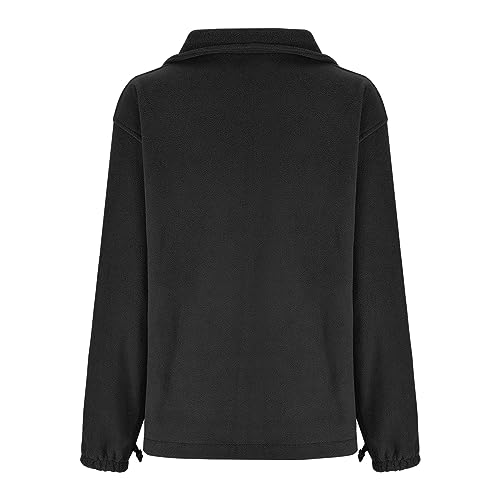 DDAPJ pyju Womens Fuzzy Jacket Stand Collar Zip Up Sherpa Jackets Casual Winter Coat Fleece Lined Warm Outerwear with Pockets3