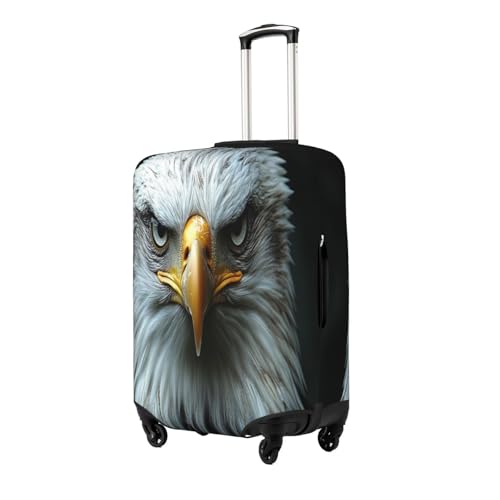 Fierce Eagle Durable Luggage Cover Suitcase Protector Anti-Scratch Luggage Cover Fits 18-32inch Luggage, Black, X-Large2