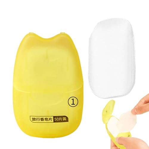 Lnhgh Hojas de jabón de papel – Jabón de campamento – Copos de jabón para interiores, exteriores, viajes, camping, senderismo, jabón de viaje, rebanadas de jabón para el
