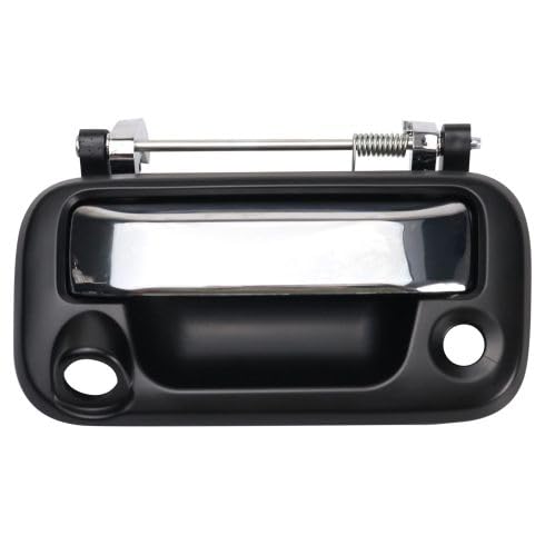 OEM-equivalent Tailgate Handle fits Lincoln Mark LT (2008) with backup camera provision, black & chrome