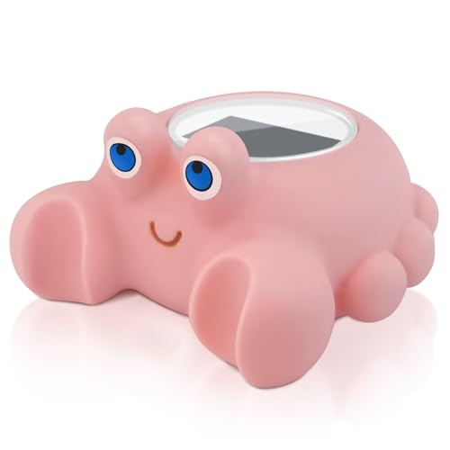 BabyElf Baby Bath Bathtub Thermometer for Infant - Safety Bath Tub Water Temperature Digital Thermometer - Floating Bathing Toy Gift for Kids Newborn Mother with Flashing Temperature Warning
