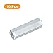 uxcell 10pcs M10x14x50mm Coupling Nuts - Galvanized Carbon Steel Hex Threaded Rod Coupler for Furniture, Electronic, Industrial