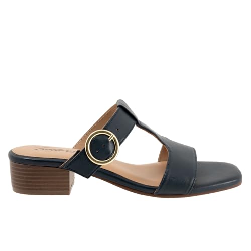 Trotters Women's Nanna Ballet Flat, Navy, 7 Narrow2