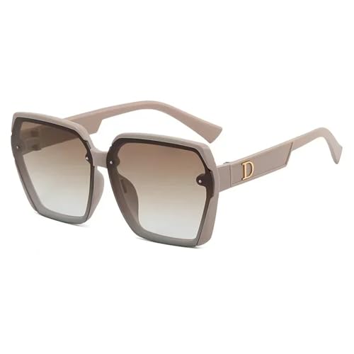 Lunettes de soleil pour femmes hommes conduite monture lettre D grandes nuances