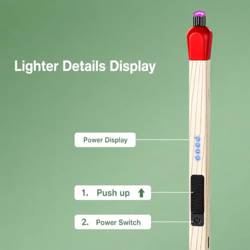 Image of Rechargeable Gas Lighter, Match Stick Shaped, Long Handle
