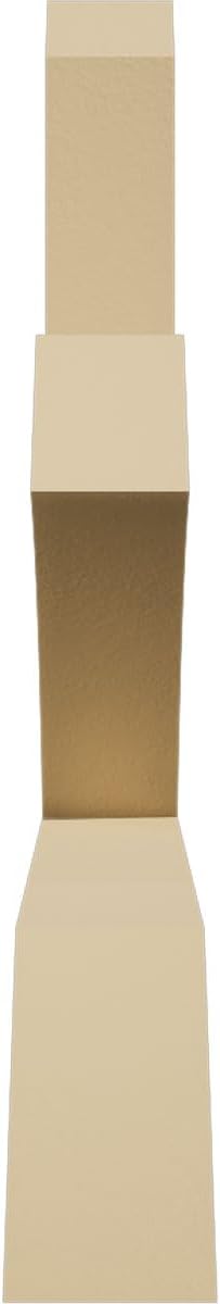 84"W x 31 1/2"H x 4"D x 6"F, 9/12 Pitch, Redmond Signature Urethane Gable Bracket, Primed Tan