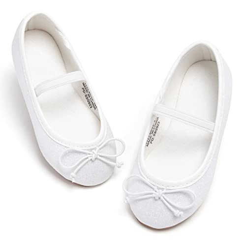 GINFIVE Toddler Girls Dress Shoes Little Girls Mary Janes Ballerina Flats Shoes Toddler