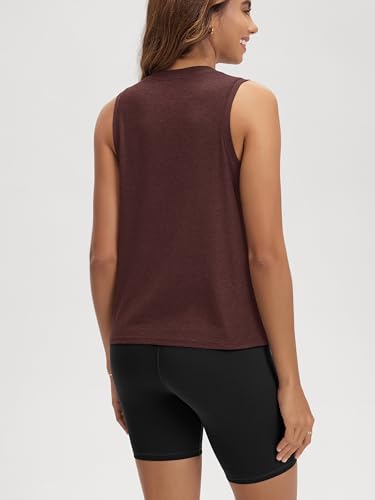Image of ODODOS Women's Performance Tank Ultra Soft odSTRATUM Tech Sleeveless Tee Shirts High Crew Neck Pullover Top