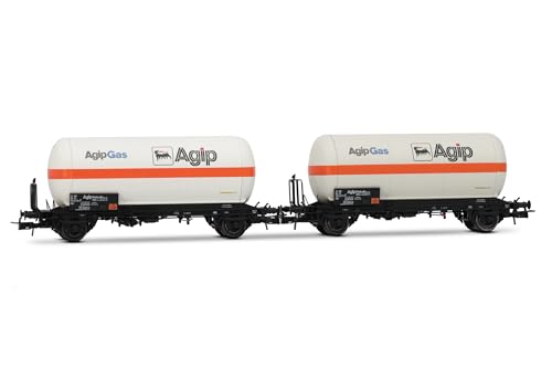Wagons citernes à gaz Rivarossi HR6620 FS Agipgas HO Ép. IV