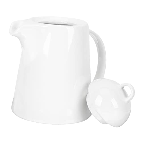 Garneck Milk Jug Red Teapot Coffee Concentrated Coffee Handheld Water Kettle Syrup Dispenser Household Tea Kettle B07qjxw3fg Water Carafes Corner Bread Bin Ceramics White