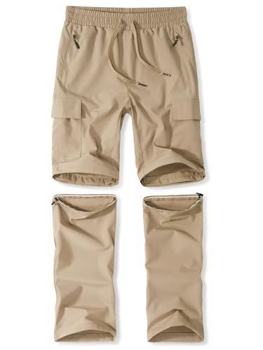 Zoofly Kinder Wanderhose Unisex Jugend 2-in-1 Zip Off Outdoorhose...