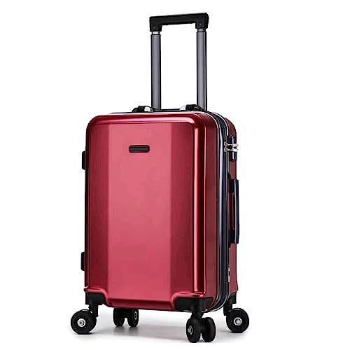 Portable Suitcase Suitcases with Wheels Aluminum Frame Double Buckle Password Luggage External USB Charging Smart Suitcase