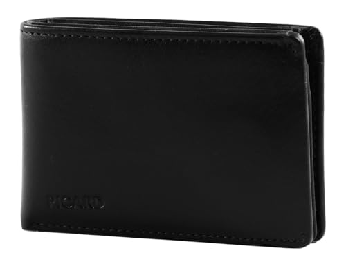 Picard Porte-Monnaie Tennessee en cuir noir pour ranger vos cartes et billets au quotidien