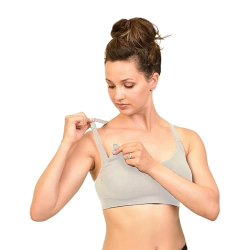 Image of Bamboobies Maternity Nursing Bra for Breastfeeding - Underwire-Free Essential for Nursing