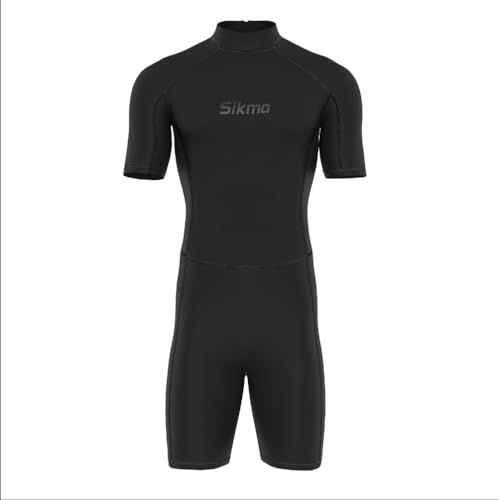 Sikma Mens 3mm Neoprene Wetsuit Surfing Diving Suit Short Sleeve ...