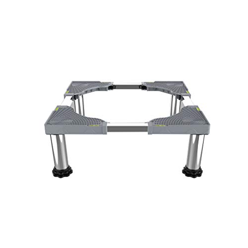 Base móvil para Lavadora, Base para frigorífico, antivibración, silenciosa, Longitud/Ancho Ajustables, 42-66 cm, Tambor Antideslizante, Secadora S (4