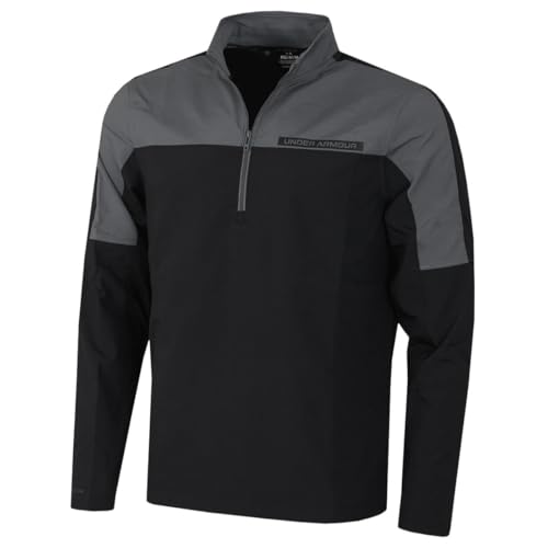 Veste de golf Under Armour Storm Windstrike M noire pour jouer confortablement sous le vent
