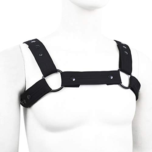 Harness for Men Adjustable Neoprene Harness Body Chest Harness Belt Gay Interest Buckles Clubwear Costume2