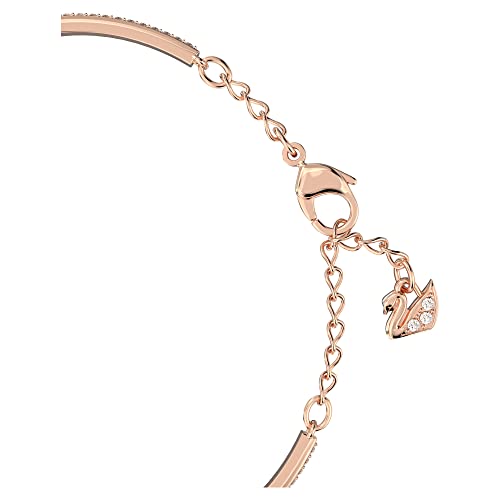 Swarovski Generation bangle, White, Rose-gold tone plated3