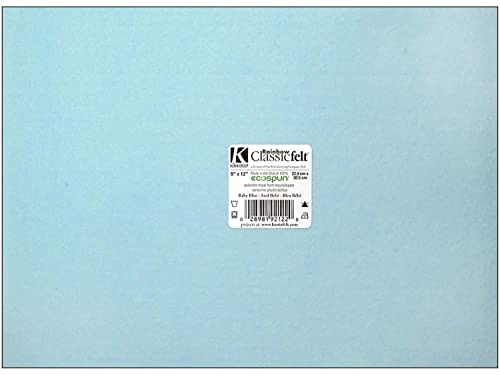Kunin Classic Felt Sheets - 9 x 12 in. - Baby Blue (24 Sheets)