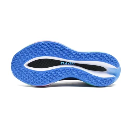 Image of Carbon Plate Marathon Running Racing Shoes Men Stable Support Shock-Relief Ultra-Light TPU Outsole Rebound Sneakers