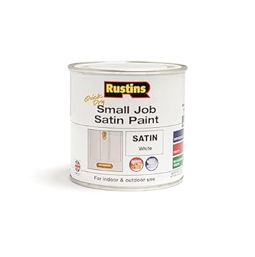 RUSTINS Small Job Satin Paint White 250ml