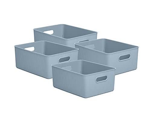 Boîtes de rangement plastique 15L pour organiser les placards