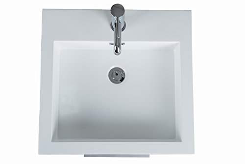 Aquariss Luxury Walnut 500mm Floorstanding Bathroom Vanity Cloakroom Basin Sink Unit