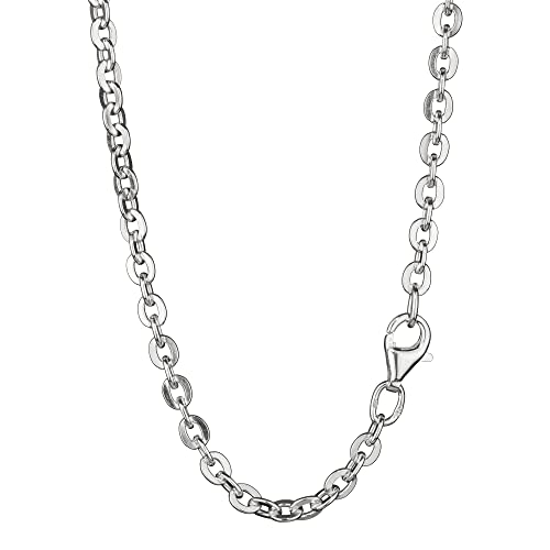NKlaus 60cm Chaîne ancre plate Argent 925 3,3mm de large Collier élégant en argent 8401