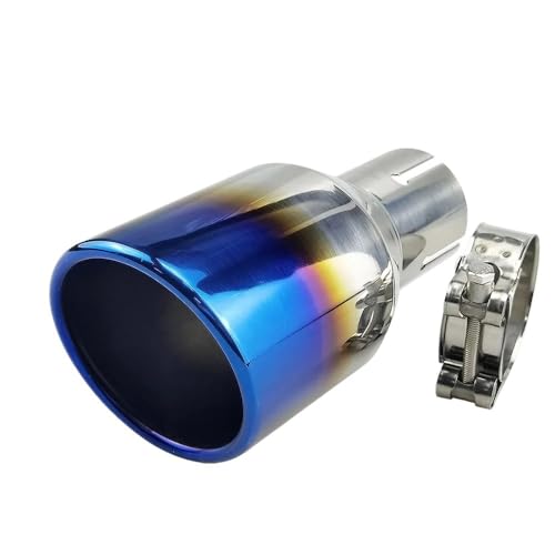 Embout échappement bleu brûlé idéal pour rassemblements et custom