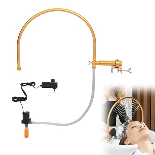 Equipo de spa de cabeza con cascada y estante de circulación de agua ajustable para peluquería