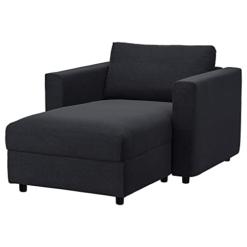 Ikea VIMLE Chaise longue, Saxemara Negro-Azul
