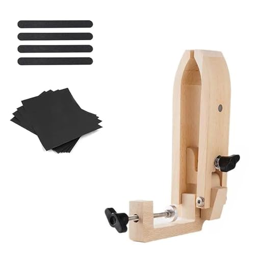Leather Working Tools Foldable Table Desktop Stitching Pony Horse Clamp Leather Sewing Kit Rotatable Horse Clamp Tools with Handle for DIY Hand Stitching Craft