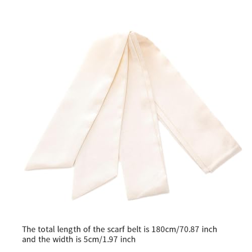 Dress Sash Belt for Women Soft 71 Inch Long Necktie for Special Occasion Trench Coat- Beige2