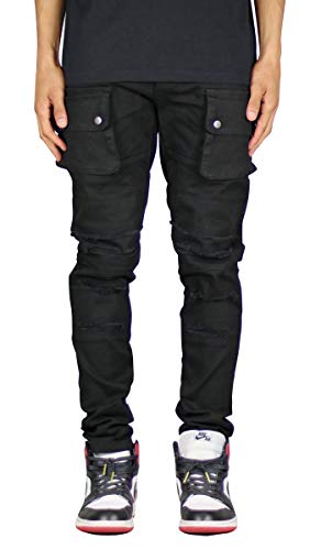 Hyper Denim Black Cargo Pants