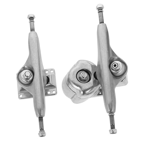 Toddmomy 2pcs Professional Land Surfboard Brackets Adapters Sturdy Aluminum Alloy Easy Installation with Screws Gaskets Lightweight Portable for Skateboard Replacement and Maintenance