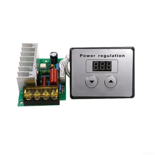 Filteilect Regulador de voltaje con disipador de calor, para regulador de temperatura de control de velocidad del motor del calentador de agua, regulador de tiristor bidireccional (sin interruptores)