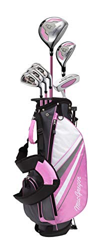 MACGREGOR DCT3000 Junior Juegos completos de Palos de Golf, Girls, Rosa y Blanco, 9-12 años