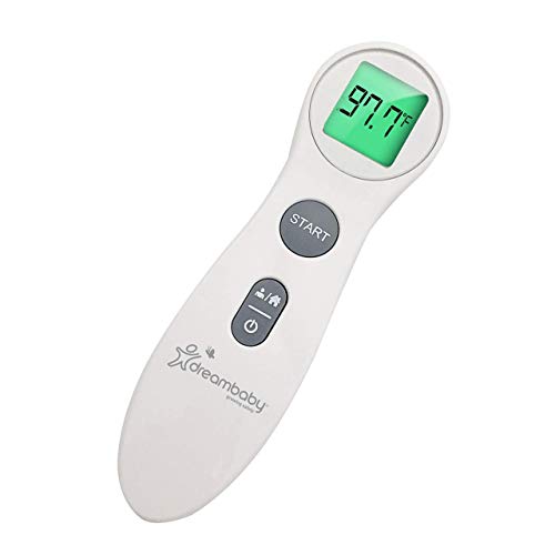 Dreambaby Touchless Non Contact Digital Infrared Forehead Thermometer - Fever Temperature Scanner - For Baby And Adults (With Object Mode Switch Option) - Model L341 #TOP2